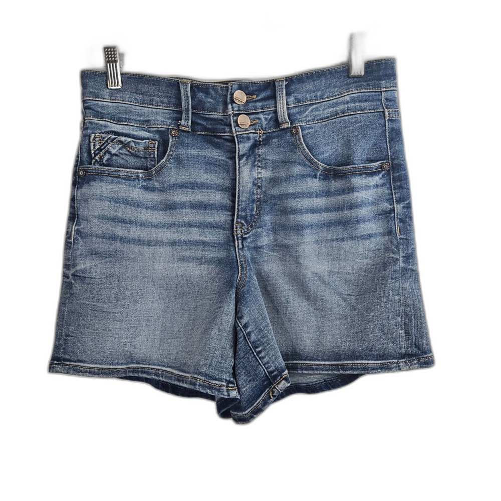 Buckle Black Fit 75 Jean Shorts Smooth Shaping Shorts Sz 29 High Rise Stretch 5"